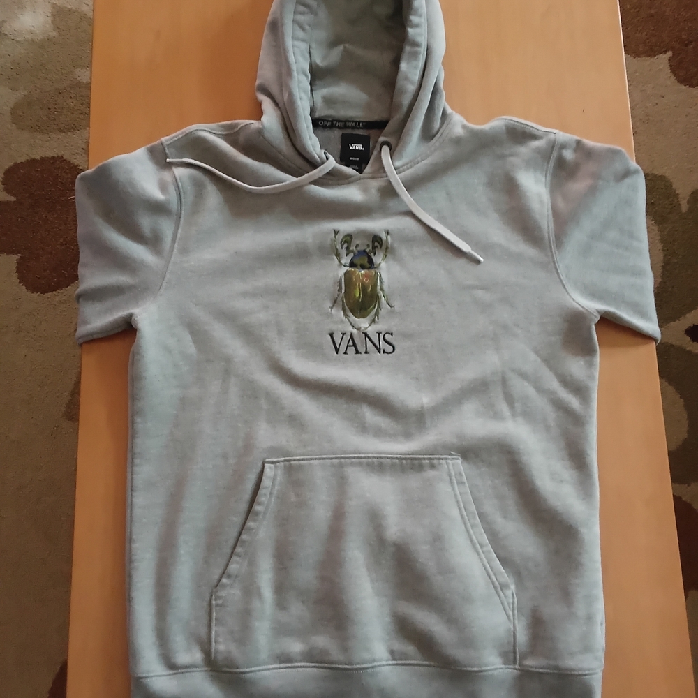 Vans Gray Scarab/Beetle Hoodie with Drawstring